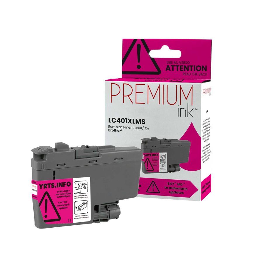Brother LC401XLMS Cartouche d'encre Magenta Compatible