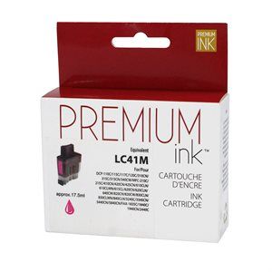 Brother LC41M Cartouche d'encre Magenta Compatible