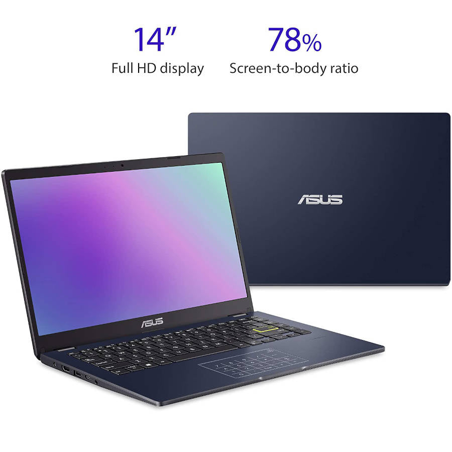 Asus VivoBook L410MA-WB19-CB, 14" FHD Intel Celeron N5030 1.1GHz 4 GB RAM 256GB+ 128 Gb SSD Windows 11