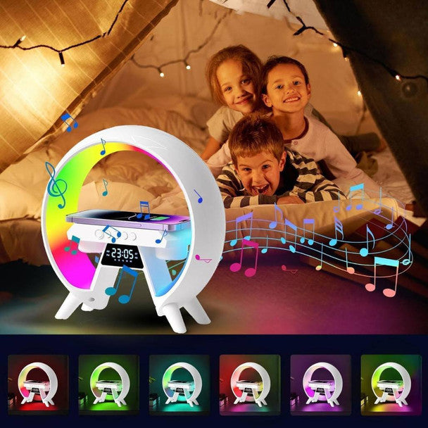 G6A Multifunctional Bluetooth Speaker Night Lights With 15w Fast Charging Wireless