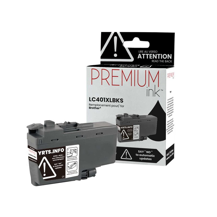 Brother LC401XLBKS Black Compatible Ink Cartridge
