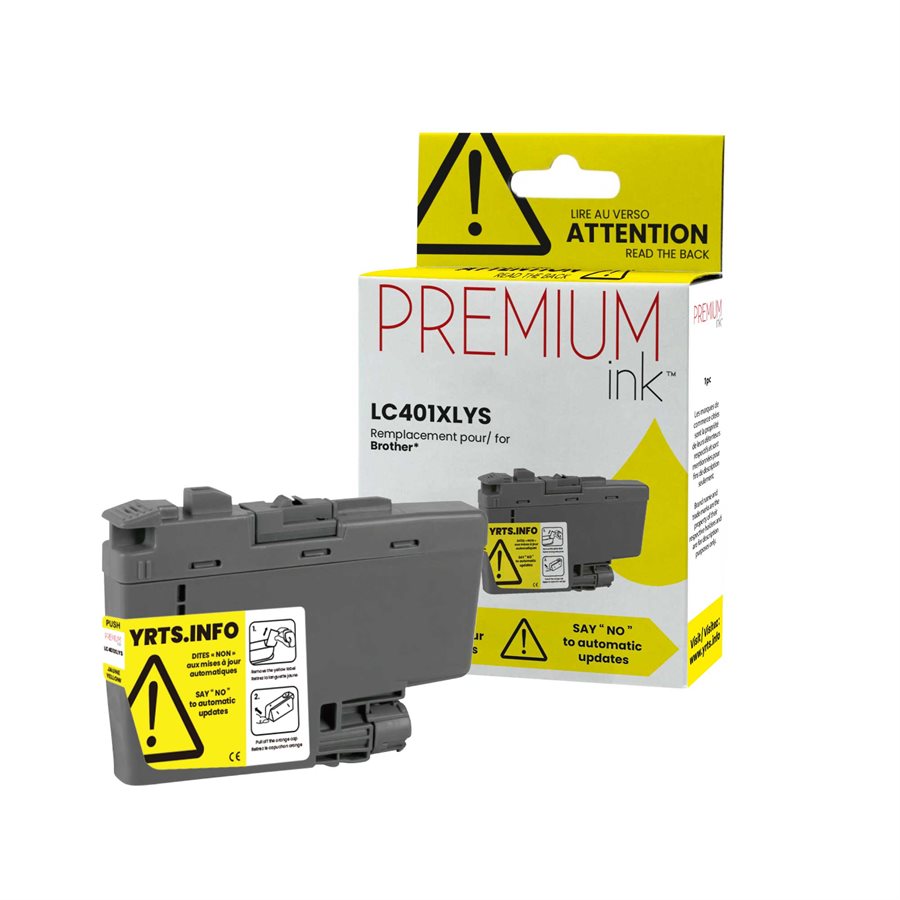 Brother LC401XLYS Yellow Compatible Ink Cartridge