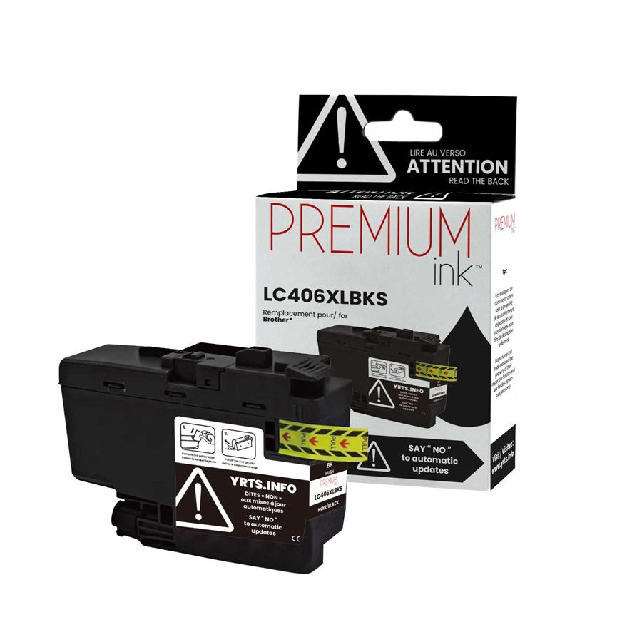 Brother LC406XLBKS Black Compatible Ink Cartridge