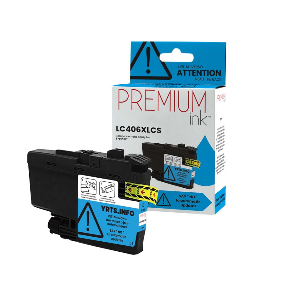 Brother LC406XLCS Cyan Compatible Ink Cartridge