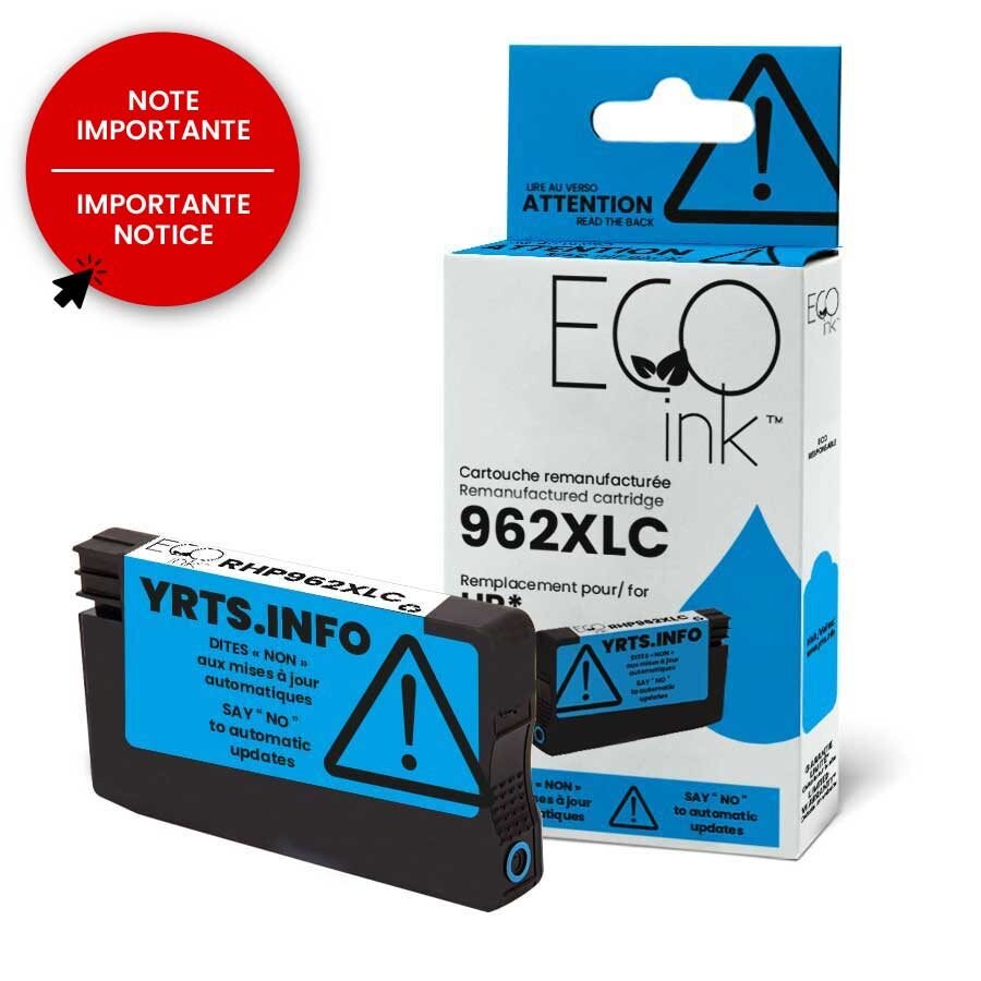 HP962 XL®3JA00AN Cyan Remanufactured Ink Cartridge