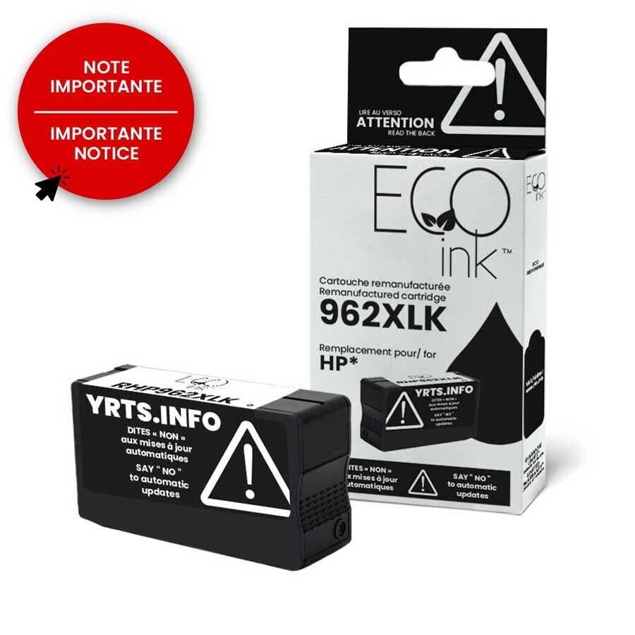 HP962 XL®3JA02AN Remanufactured Yellow Ink Cartridge