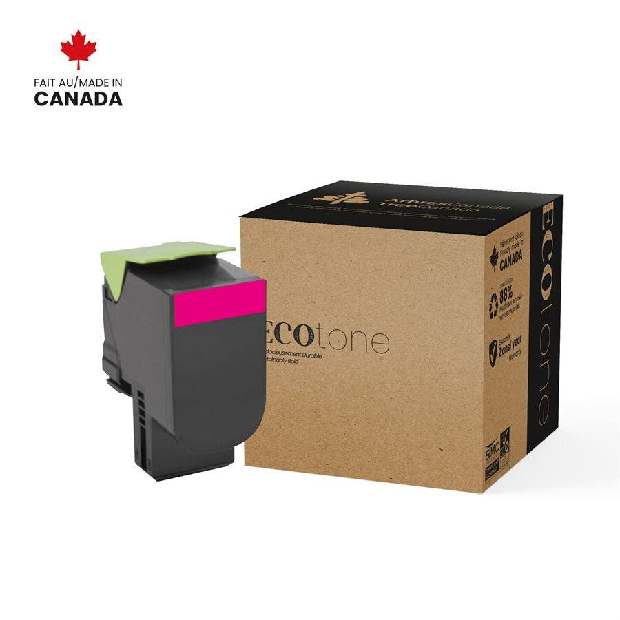 Lexmark 80C1HM0 Cartouche Toner Magenta Réusinée