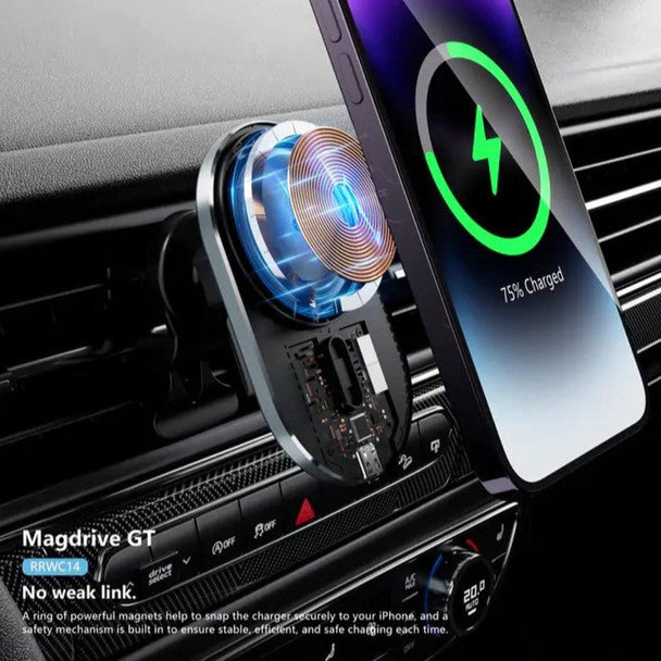 S11 Magnetic wireless car  Charging phone Holder Air Vent 15W Fast Charging
