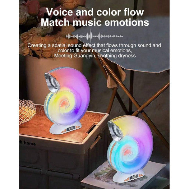 L-39: Cone-shaped Wireless Speaker with RGB Lights, Powerful Stereo Sound, and Bass Technology