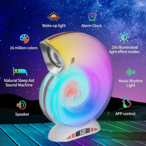 L-39: Cone-shaped Wireless Speaker with RGB Lights, Powerful Stereo Sound, and Bass Technology