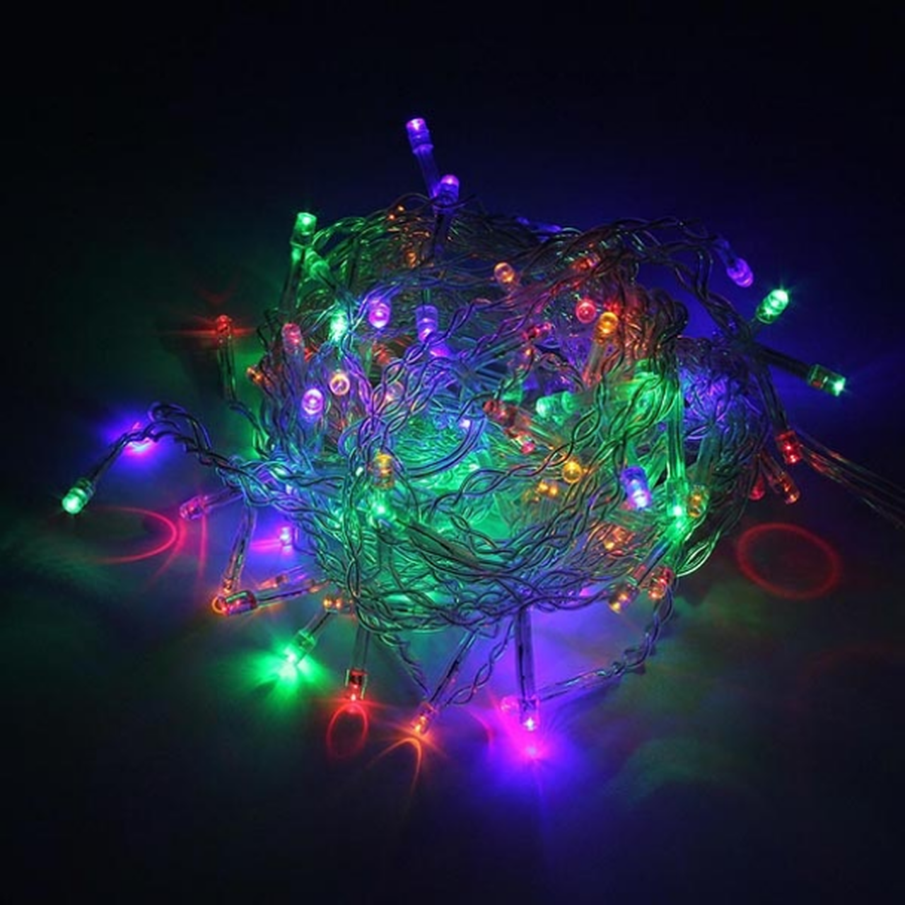 3x3 Meter Multi Color LED Curtain Lights, Multi-Color with Waterfall/Snowing Effect, Waterproof 
