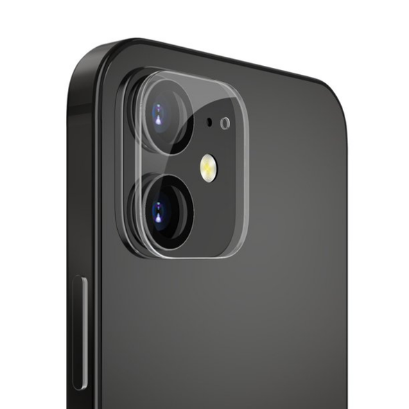 iPhone 12- Protecteur d'appareil photo et protection d'objectif en verre trempé 3D