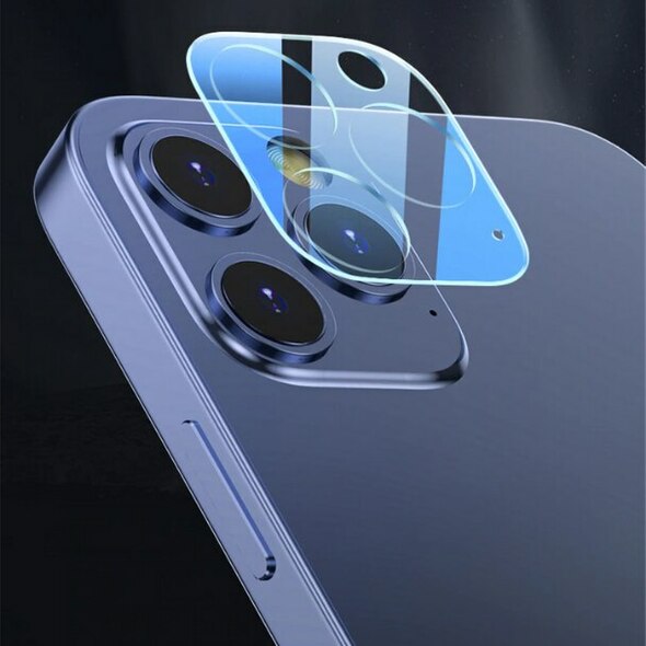 iPhone 11 Pro Max- Protecteur d'appareil photo et protection d'objectif en verre trempé 3D