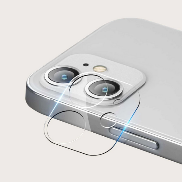 iPhone 11- Protecteur d'appareil photo et protection d'objectif en verre trempé 3D