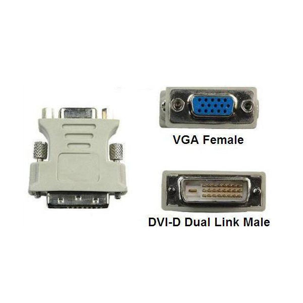 DVI (24+1) male To VGA Female Adapter