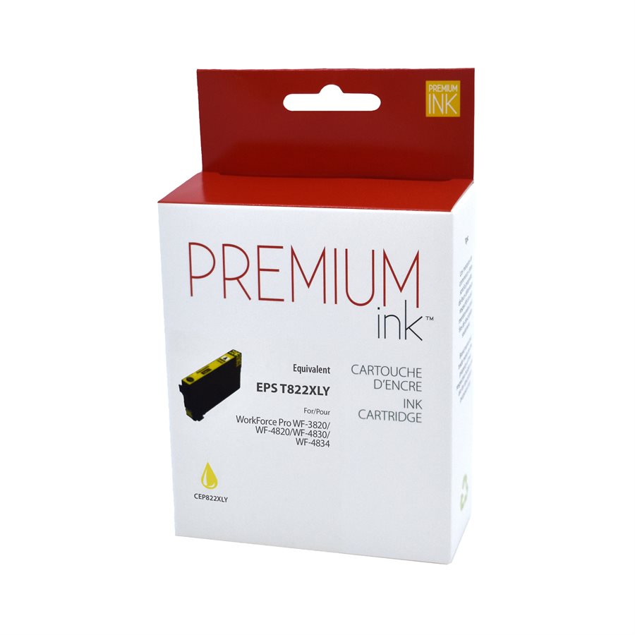 Epson T822XL®T822XL420 Yellow Compatible Ink Cartridge