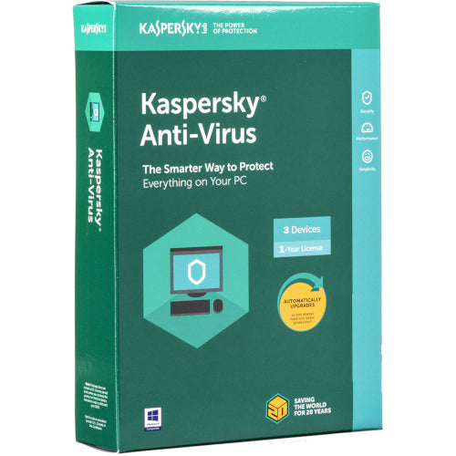 Antivirus Kaspersky  1 an Pour 3 Ordinateur