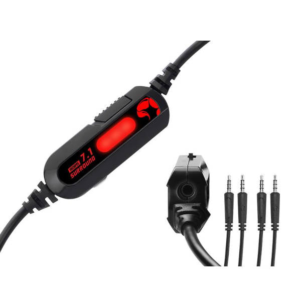 Marvo HG9049 USB Headset  7.1  RGB LED light with microphone for computers