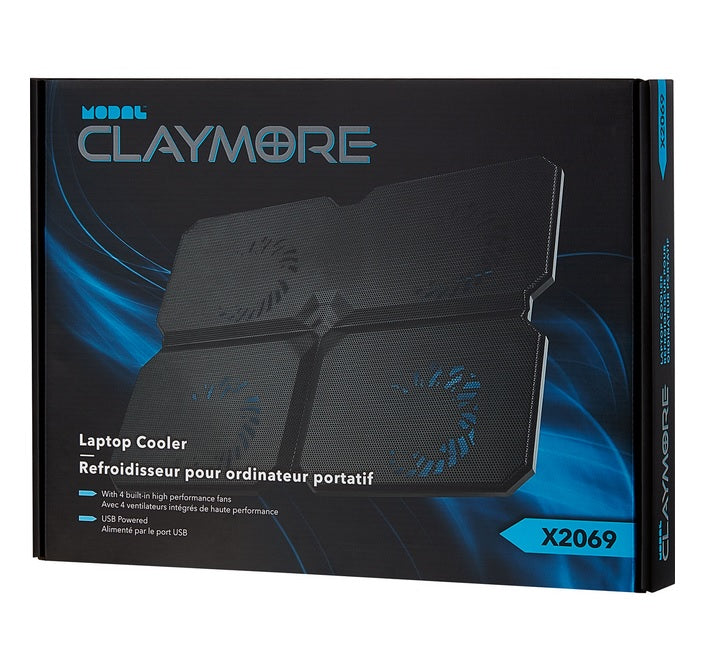 Modal Claymore X2069 Modal Laptop Cooling Mat 4X Fans USB Powered
