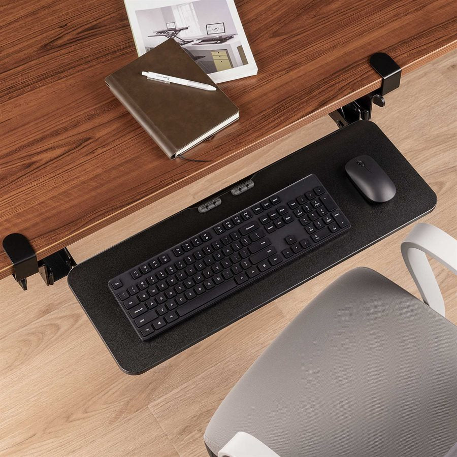 VIVO MOUNT-KB05HB Plateau Clavier Réglable Sous Bureau Avec Pinces En C