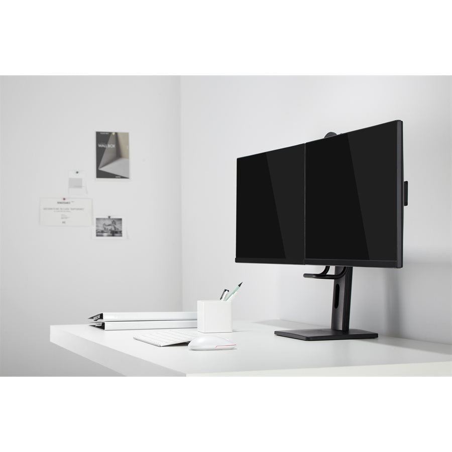 IntekView Freestanding Double Monitor Stand easy adjustment