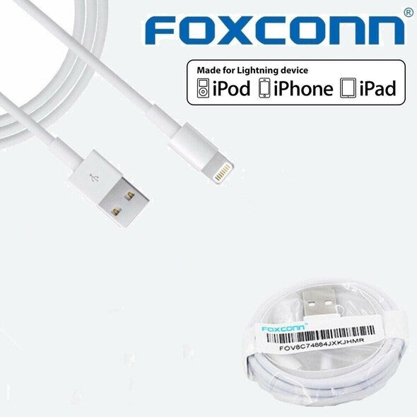 Foxconn Original fast charging and Data cable, 1 meter premium Quality E75 for iphone
