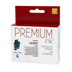 Brother LC41C (XL) Cyan Compatible Ink Cartridge