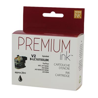 Brother LC107 (XL) Black Compatible Ink Cartridge