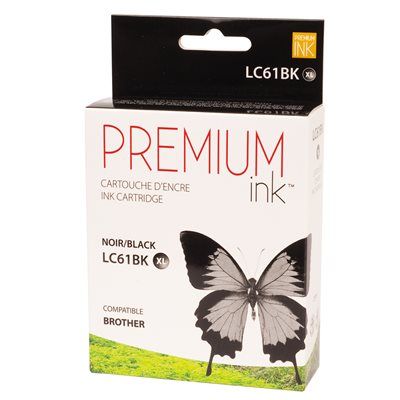 Brother LC61BK (XL) Black Compatible Ink Cartridge