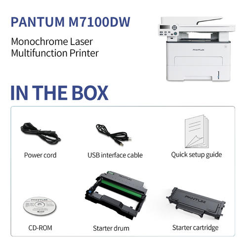 Pantum M7100DW All-in-One Monochrome Wireless Laser Printer
