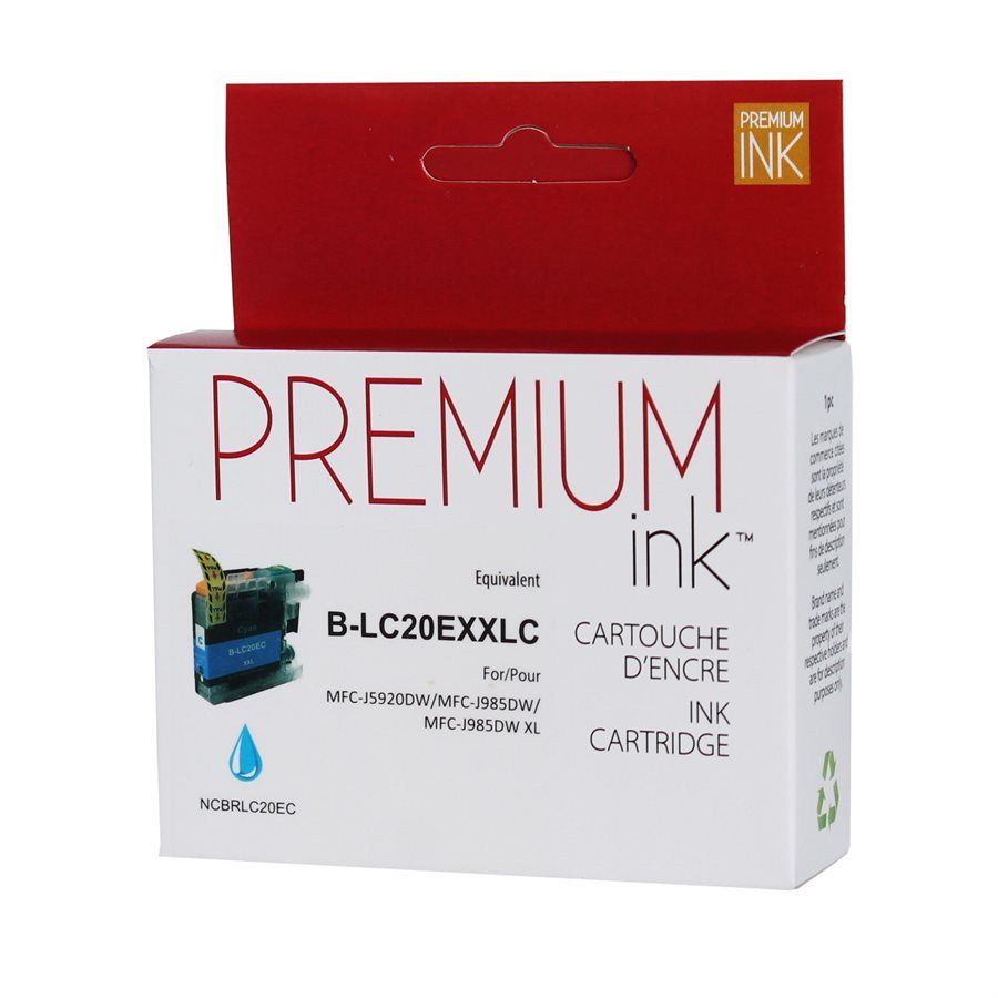 Brother LC20EC (XL) Cyan Compatible Ink Cartridge