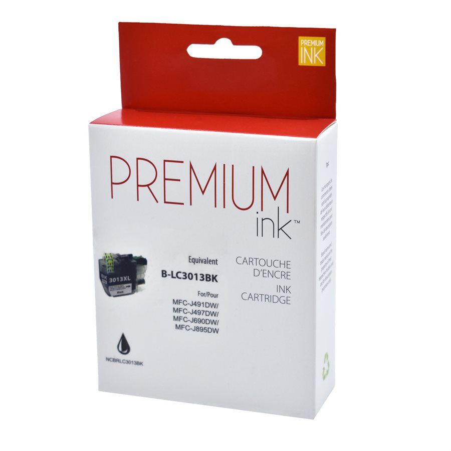 Brother LC3013BK (XL) Black Compatible Ink Cartridge