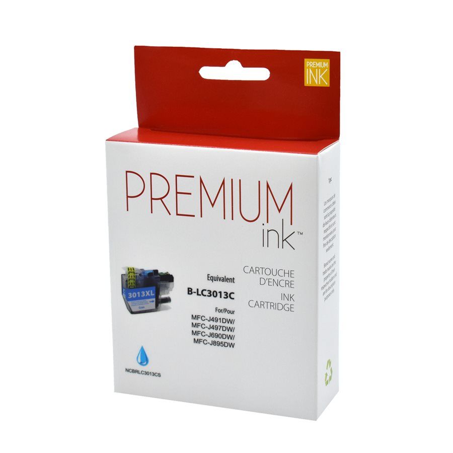 Brother LC3013C (XL) Cyan Compatible Ink Cartridge