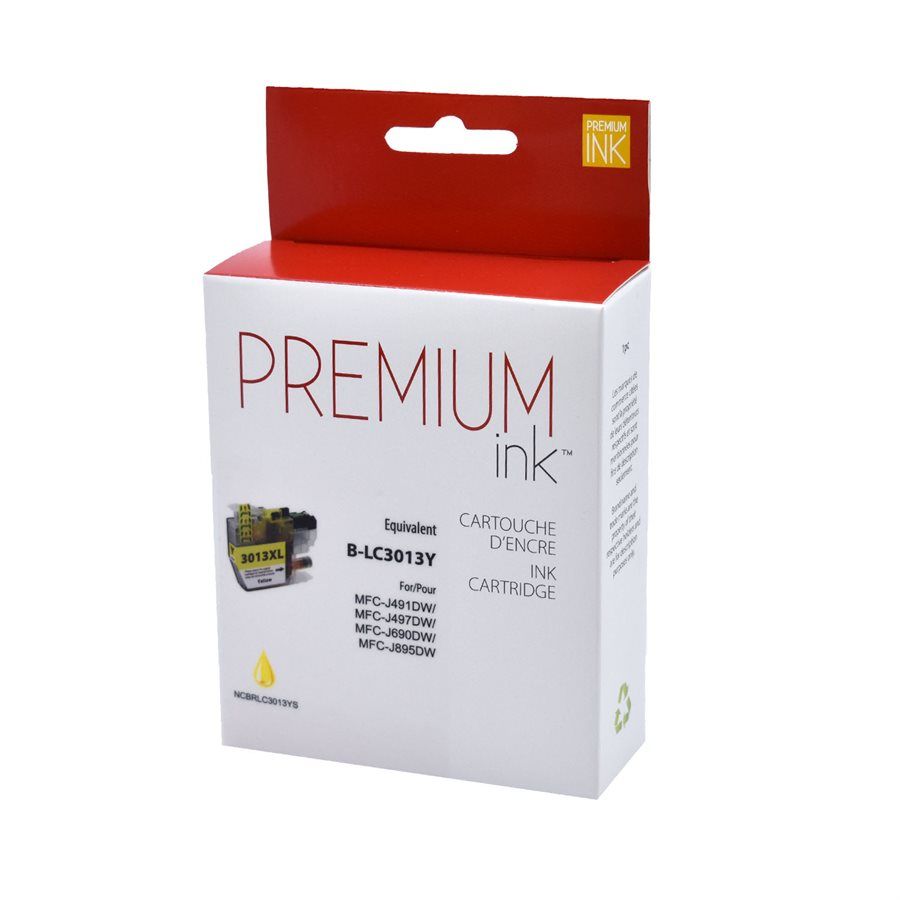Brother LC3013Y (XL) Yellow Compatible Ink Cartridge