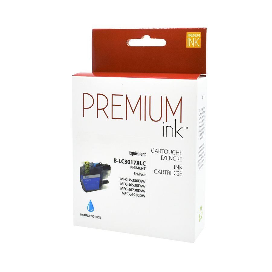 Brother LC3017C (XL) Cyan Compatible Ink Cartridge