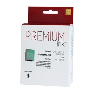 HP 940XL®C4906AN Black Remanufactured Ink Cartridge